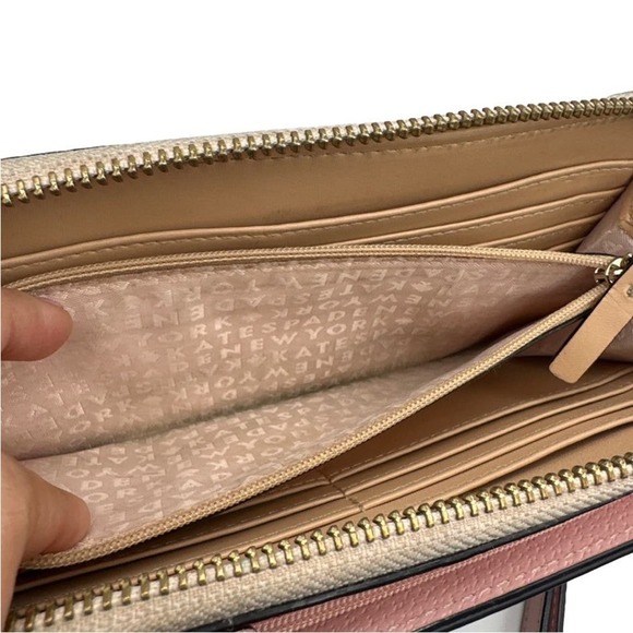 Kate Spade New York  Pink Double Zipper Wallet / Wristlet - Picture 8 of 9